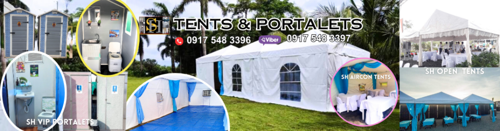 tents and portalets rentals . VIP Portalets , Aircon Tents for Rent